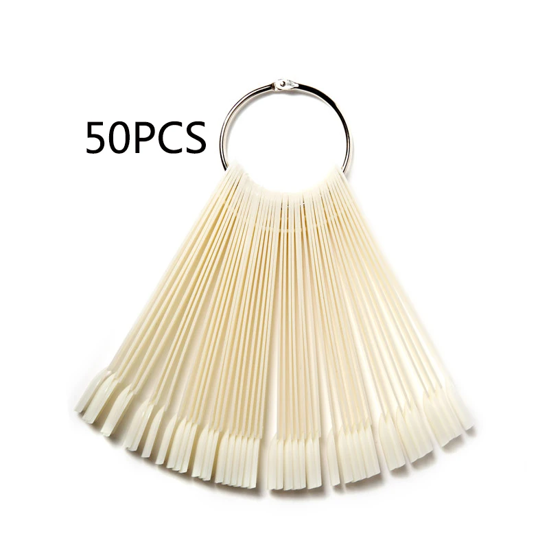 N5072-01 ROSALIND, накладные ногти, дизайн, прозрачный, Натуральный гель для ногтей, дисплей, тренировочная палитра, все для маникюра, веера, ложные инструменты для дизайна ногтей - Цвет: N5072-01