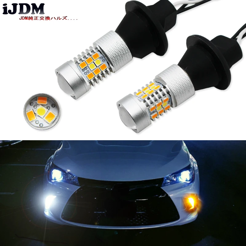 IJDM 7440 светодиодный T20 CANBUS Габаритные огни/указатели поворота для 2015 до Toyota Camry LE SE