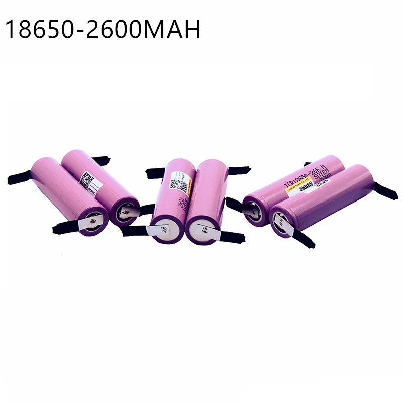 2 PCS New For ICR18650-26FM 18650 2600 mAh 3.7V Li-ion Battery Rechargeable | Электроника