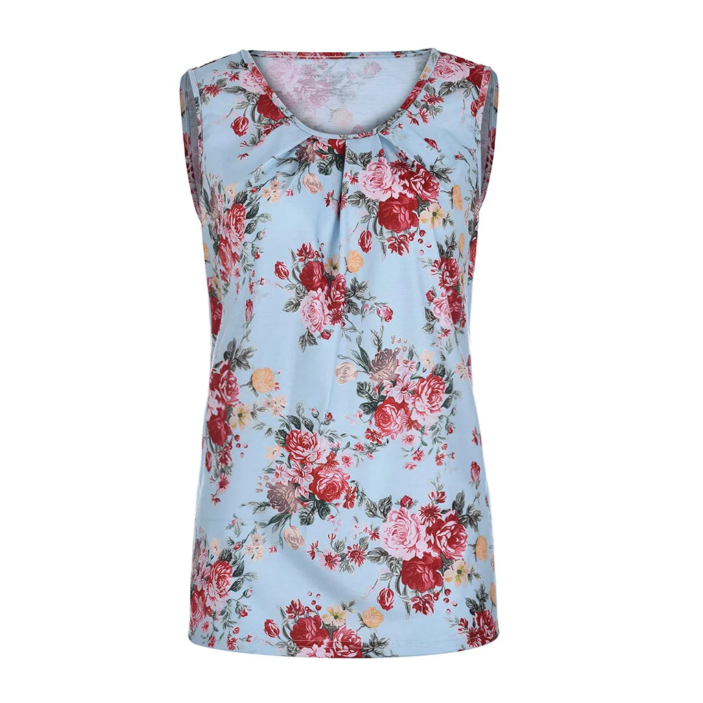 Женский летний Свободный Топ с принтом однотонный сексуальный жилет без рукавов