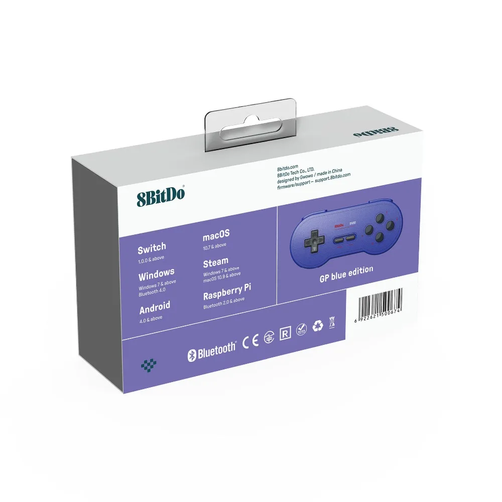 8Bitdo винтажный SN30 GP Edition Bluetooth беспроводной контроллер геймпад для пульта дистанционного управления/Ios/Andorid/MacOS/СТИМ/Windows