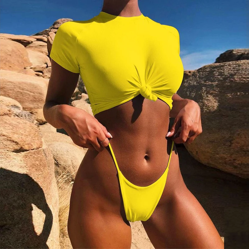 Fanceey сексуальные купальники для женщин леопардовые бикини 2019 Mujer укороченный топ
