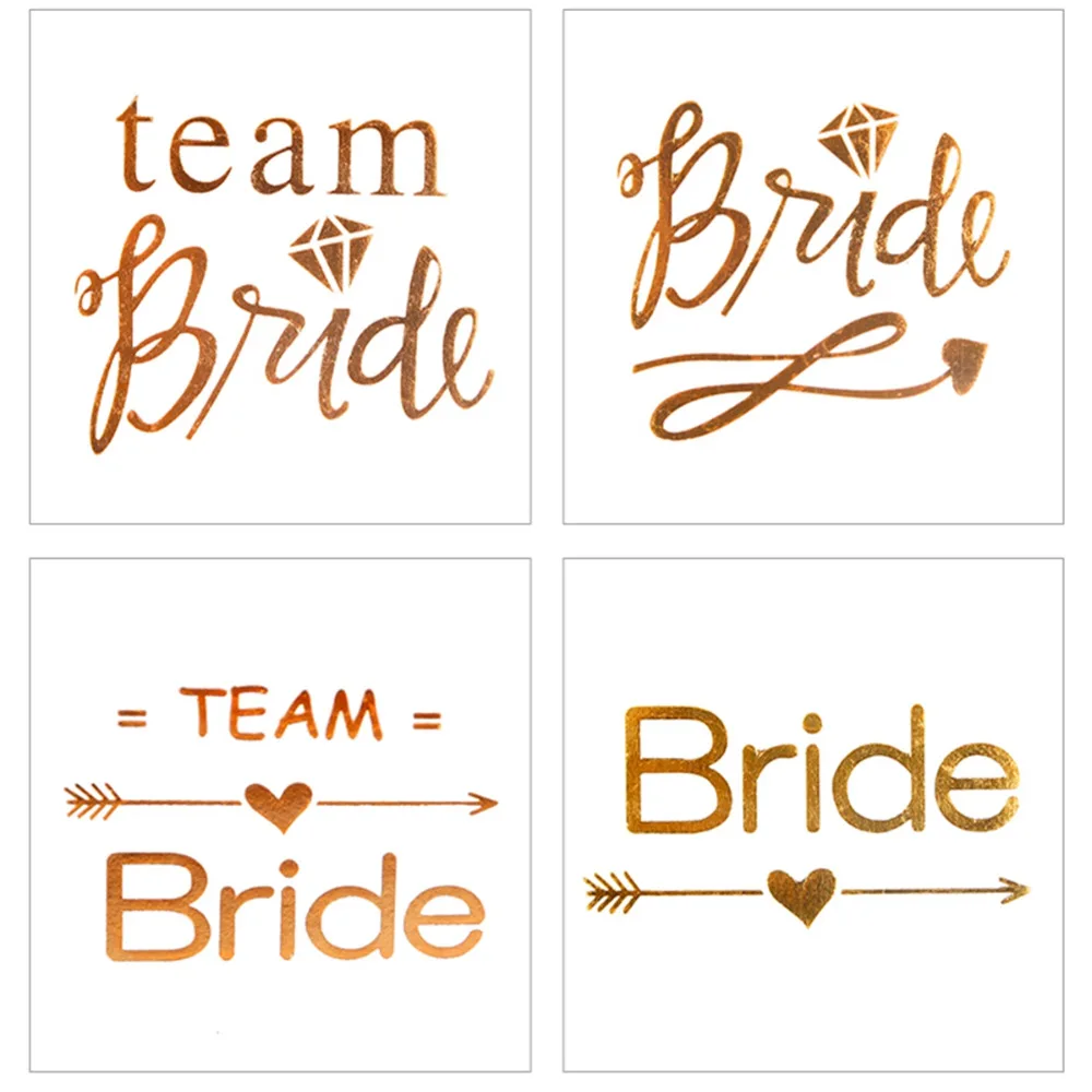 Татуировочные палочки QIFU Team Bride временные татуировки для девичника вечеринки