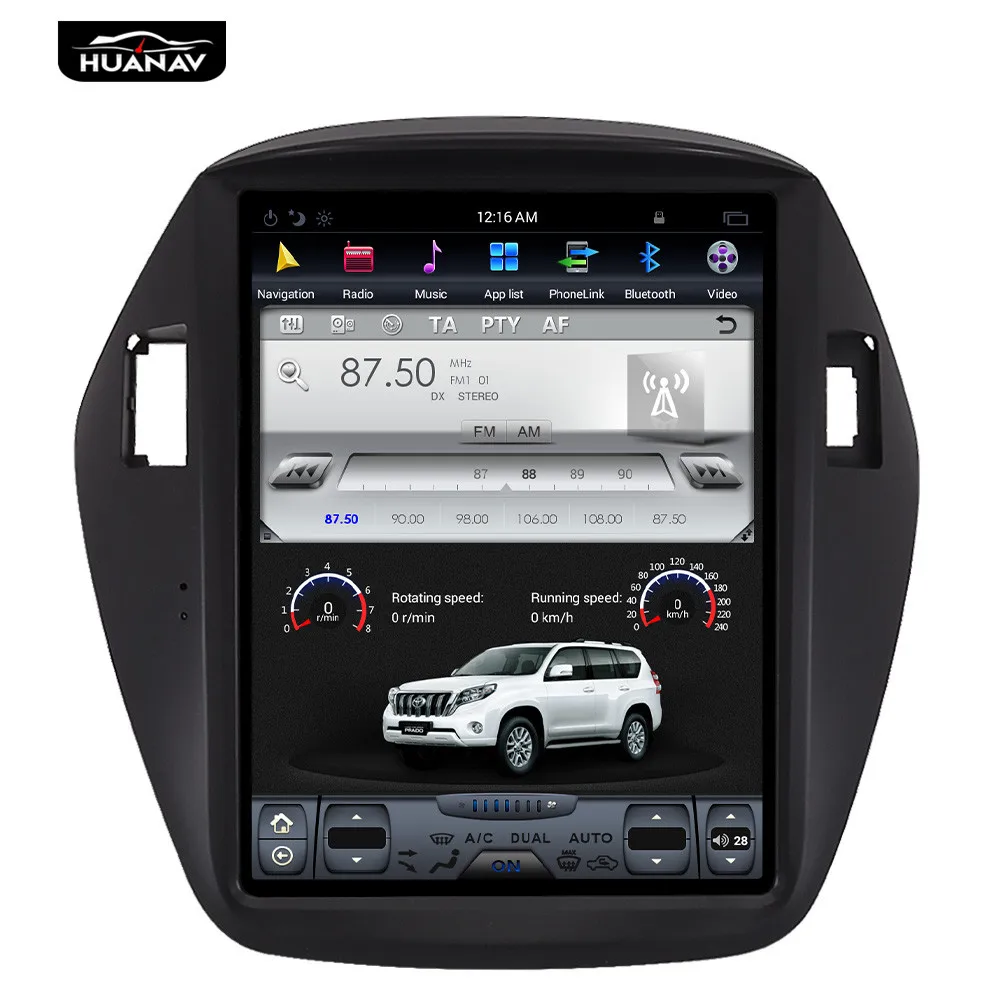 Автомобильный DVD-плеер Tesla styel GPS-навигация для Hyundai IX35 Tucson 2009-2016 автомагнитола