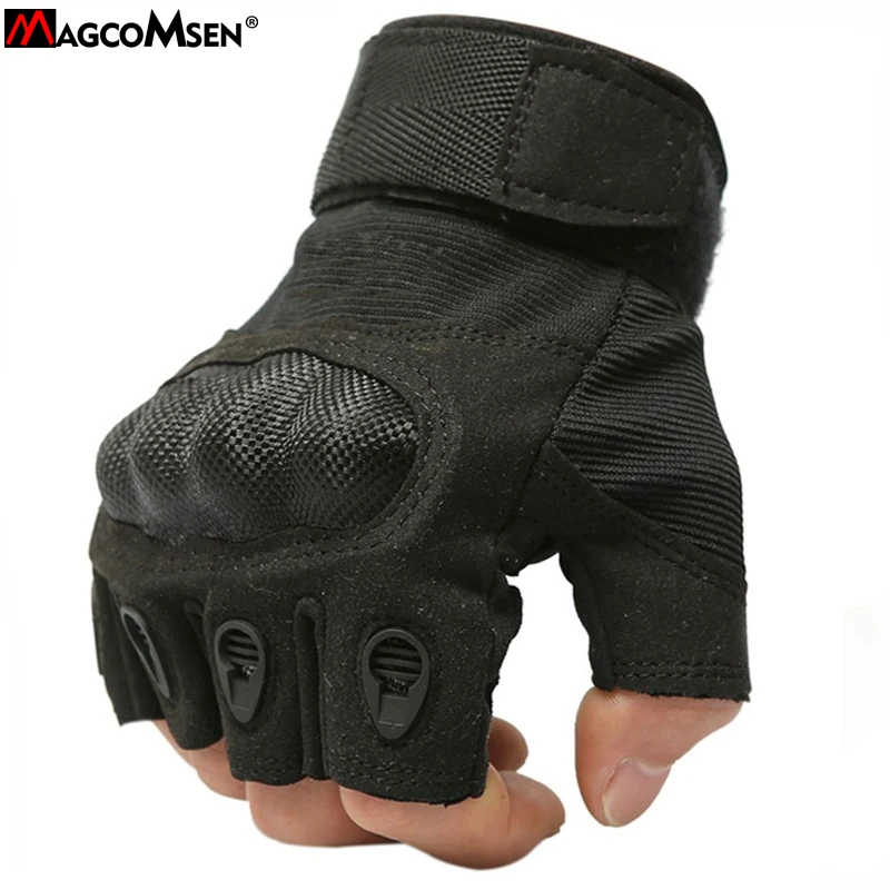 Тактические перчатки MAGCOMSEN армейские боевые с полпальца противоскользящие