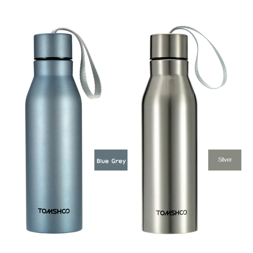 TOMSHOO 450 мл двойной Слои Нержавеющая сталь Термальность бутылки воды контейнер