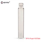 KEYYOU пульт дистанционного управления, Новое поступление, для Citroen Peugeot, откидной, складной, Автомобильный ключ, пустой  54 HCAHU83, модифицированный ключ, лезвие с пазом