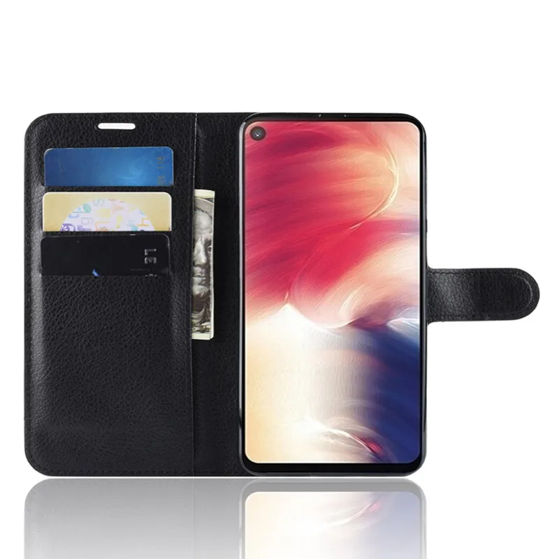 Чехол Beworlder для Samsung Galaxy A8s чехол из искусственной кожи с узором Личи слоты карт