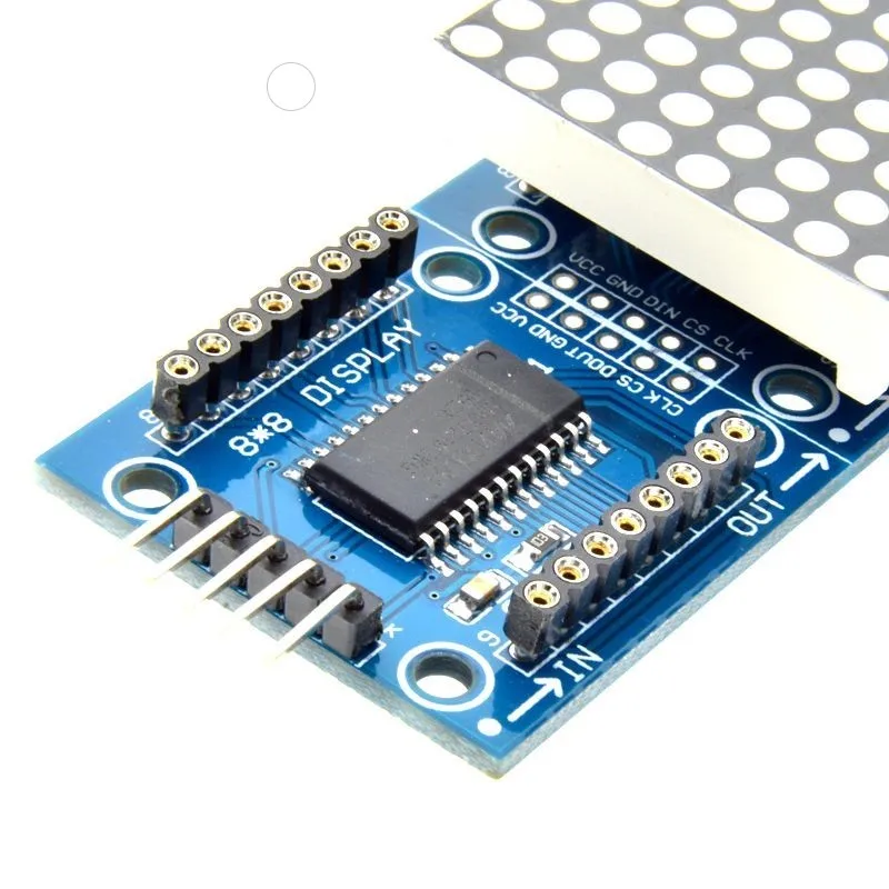 MAX7219 матричный модуль для микроконтроллера Arduino 4 в одном дисплее с линией