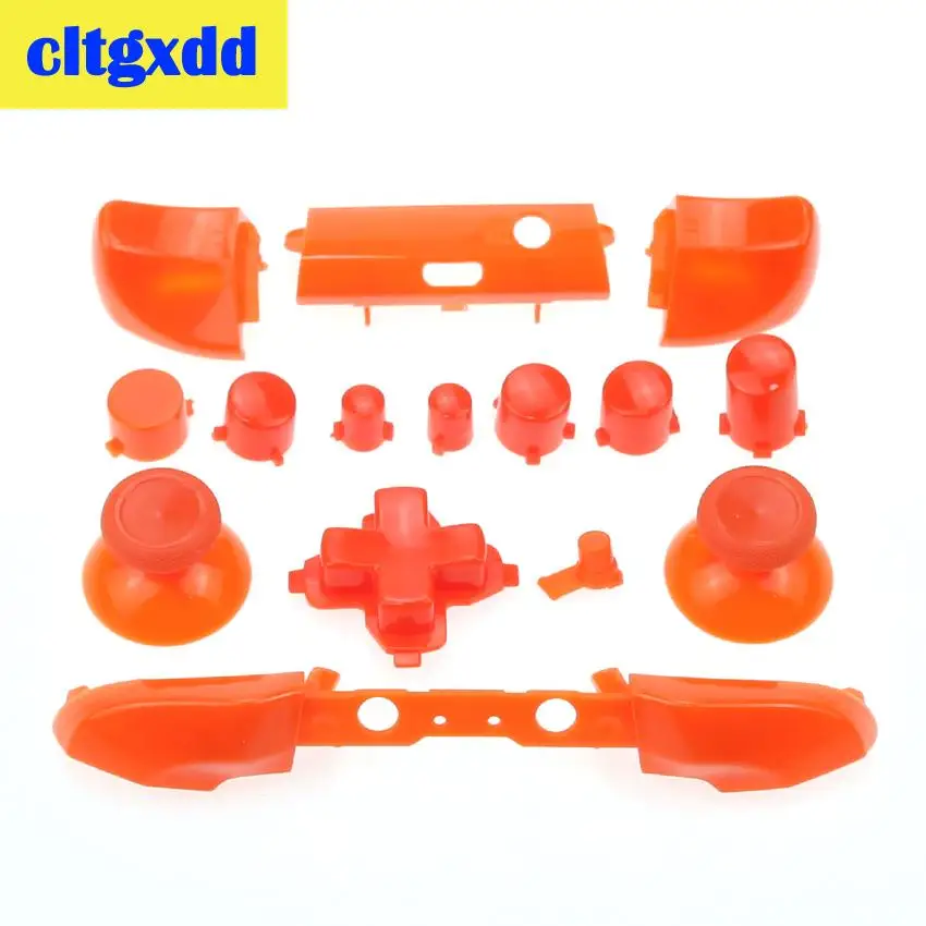 Orange Cltgxdd полный набор кнопок мод Замена Dpad ABXY триггер части для microsoft Xboxone S контроллер Джойстик кнопка - Цвет: Orange
