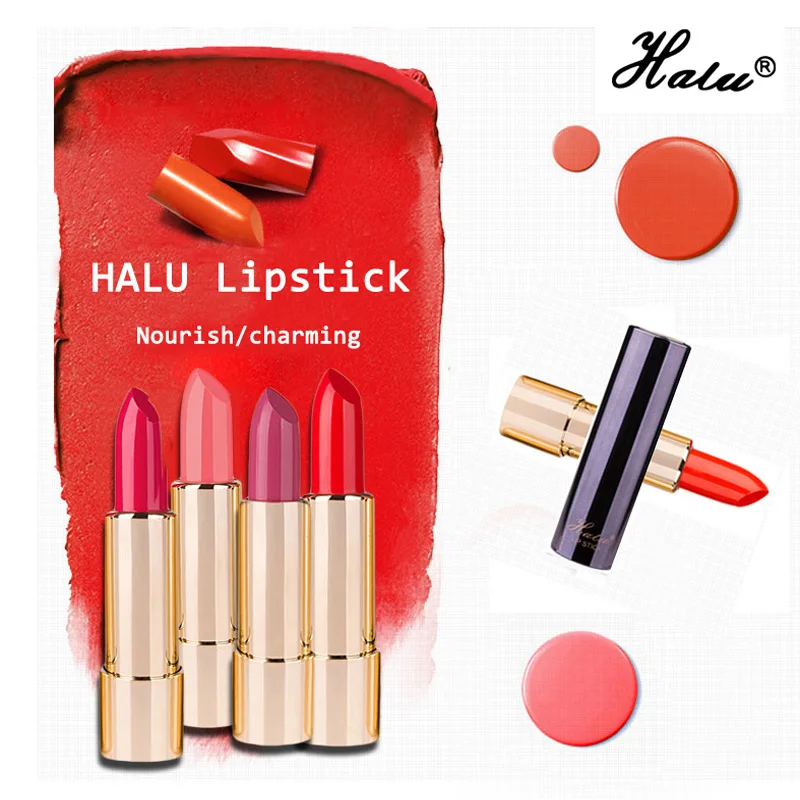 Halu Smooth Moisturizing Longlasting Lipstick Healthy Nourish Batom Nutritious Waterproof Easy To Wear |