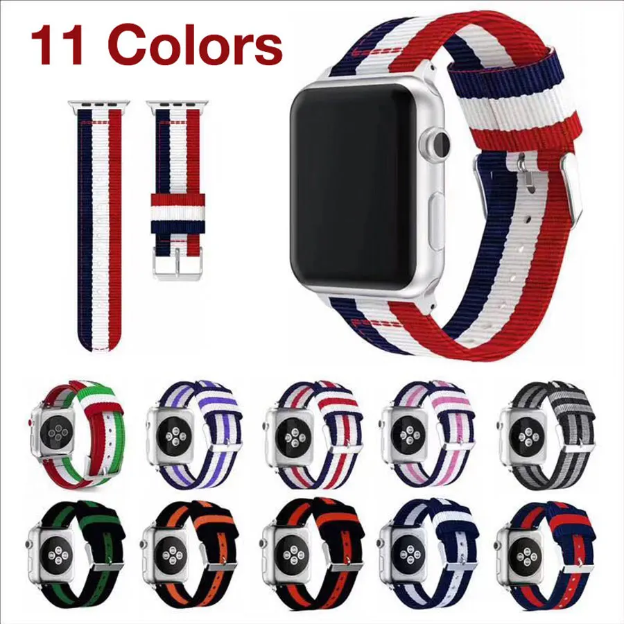 Ремешок Yolovie нейлоновый Плетеный для Apple Watch спортивный браслет наручных часов
