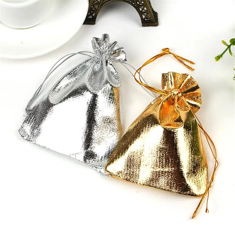 

Wholesale 100pcs/lot Gold Satin Bags 13x18cm Watch Candy Gifts Jewelry Packaging Bags Wedding Christmas Drawstring Gift Bag