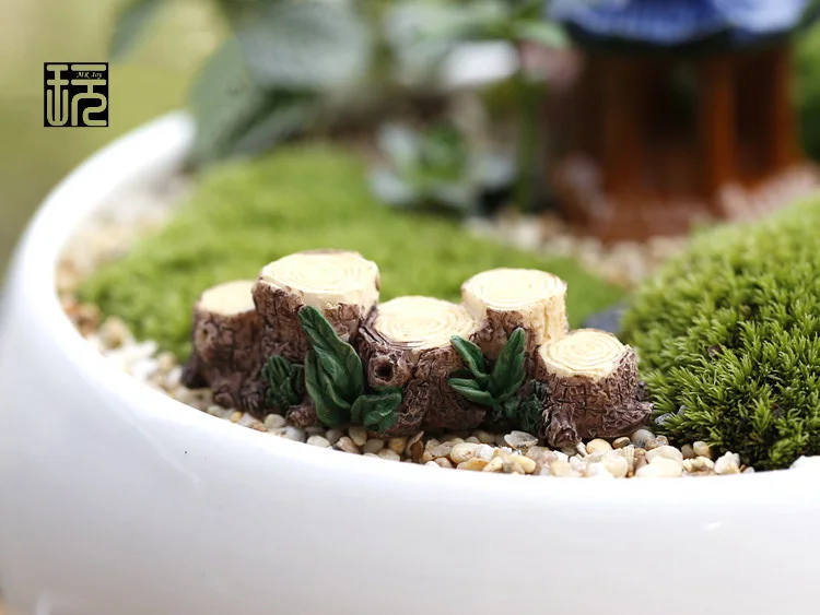 Модель моста с деревьями миниатюрная модель сказочного сада из смолы миниатюры