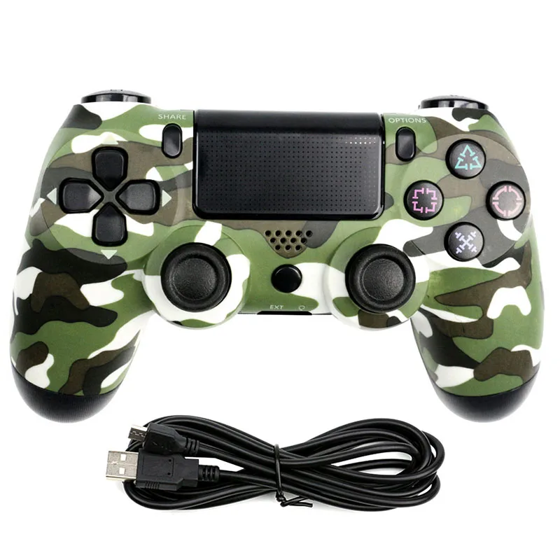 Army Green Проводной игровой контроллер для PS4 DualShock Вибрационный джойстик геймпады, совместимые с playstation 4 - Цвет: Army Green
