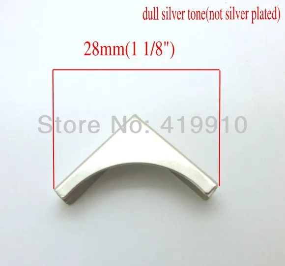 Фото Бесплатная Shipping-100PCs Альбомы для скрапбукинга серебристого цвета меню папки Угловые протекторы 28x20 мм J1319 №2