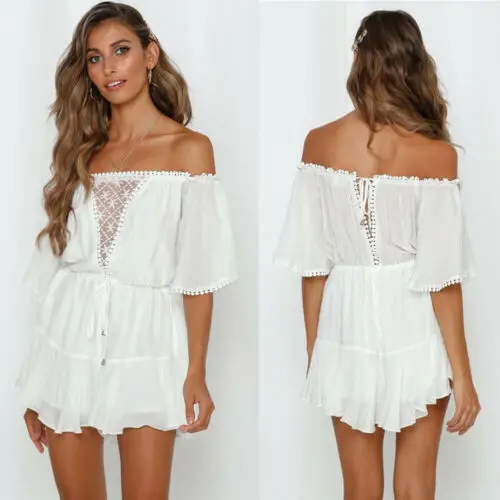 Женское боди с открытыми плечами Boho летние повседневные пляжные шорты сетчатми
