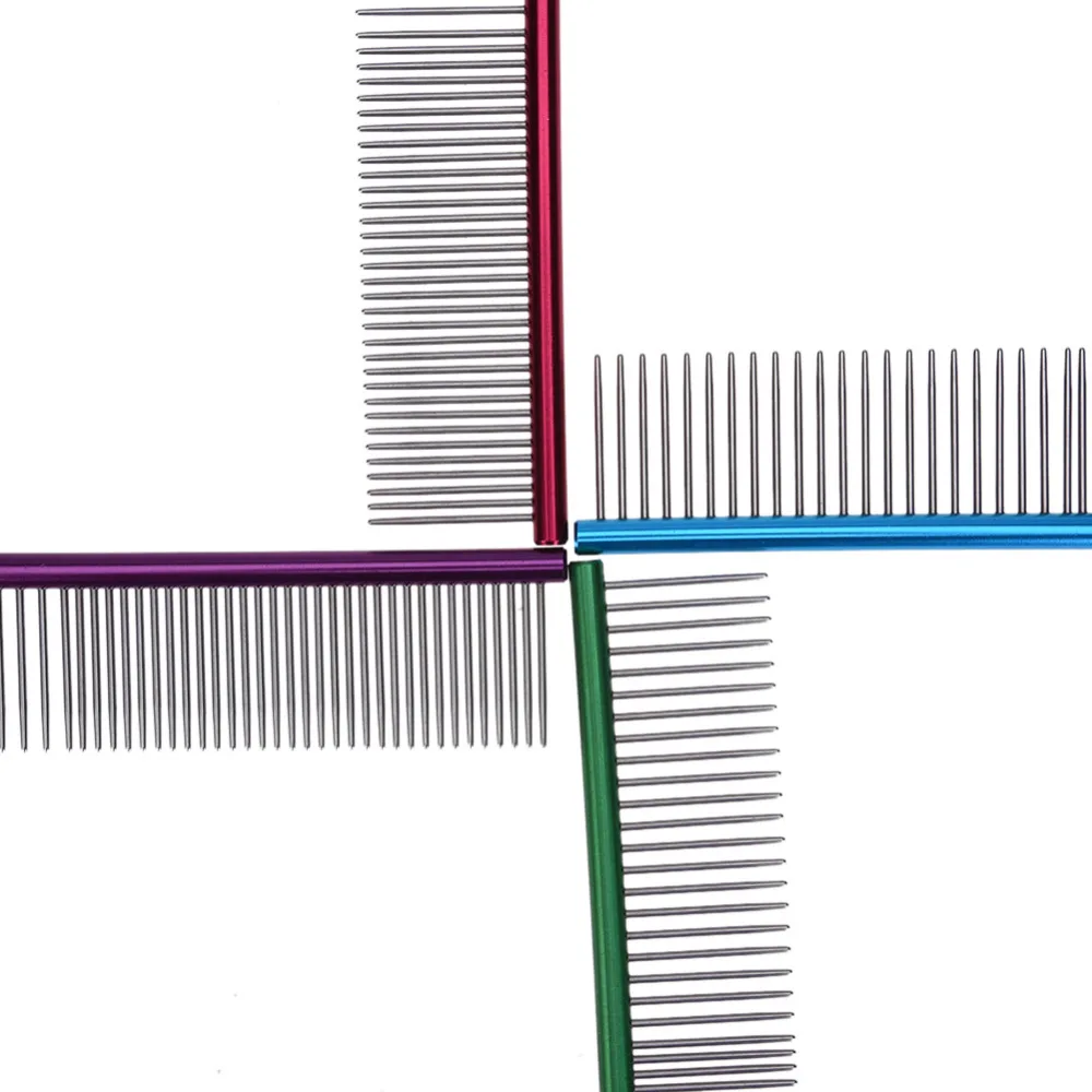 Профессиональная расческа для собак стальной триммер из нержавеющей стали в