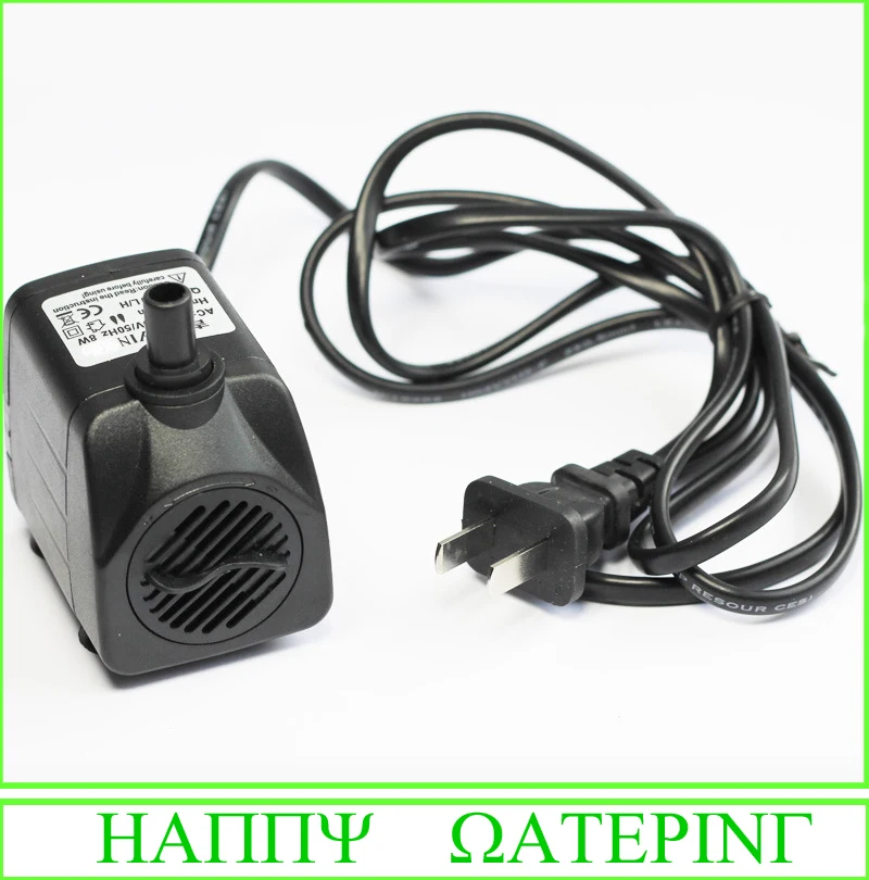 Аквариумный небольшой погружной водяной насос 800 л/ч 15 Вт 220 В для аквариума