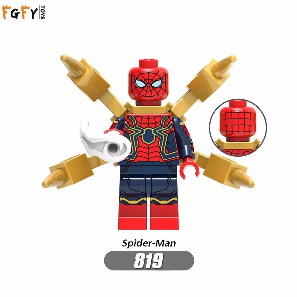 LegoINGly фигурки капитан Марвел Мстители 4 Final Wars новые Супергерои Skrull Человек паук
