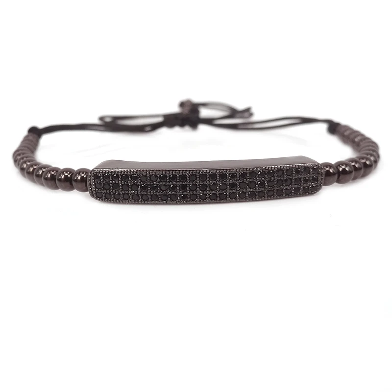 Новые браслеты Macram плетеный модный браслет золотого цвета с длинными бусинами из