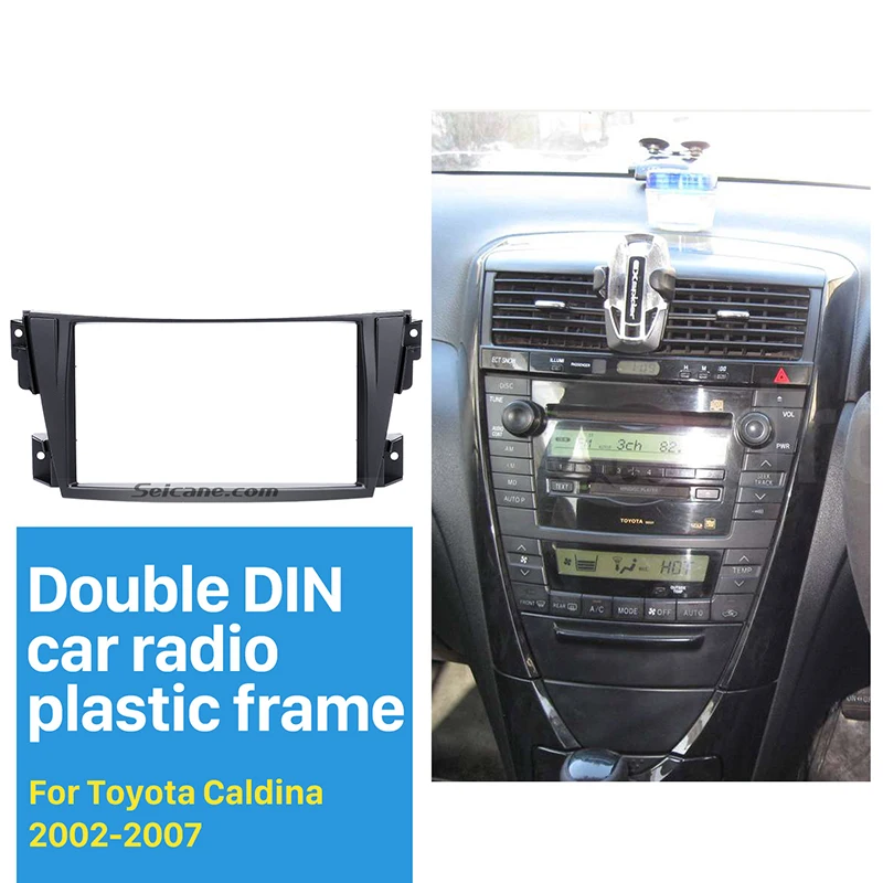 Seicane модный двойной Din автомобильный радиоприемник Fascia ДЛЯ 2002 2007 Toyota caldine стерео