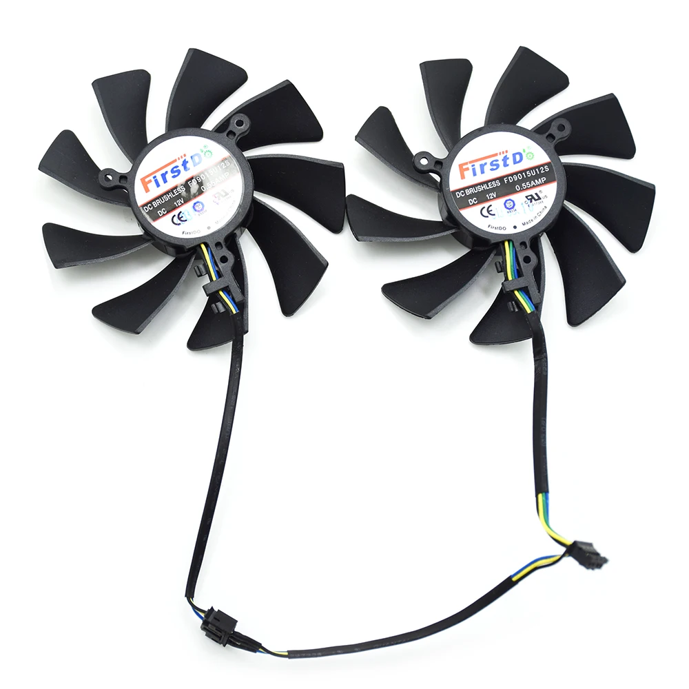 Вентилятор охлаждения FD9015U12S XFX HD7970 2 шт./лот 85 мм 4Pin для Sapphire HD7950 Vapor X GHz Edition