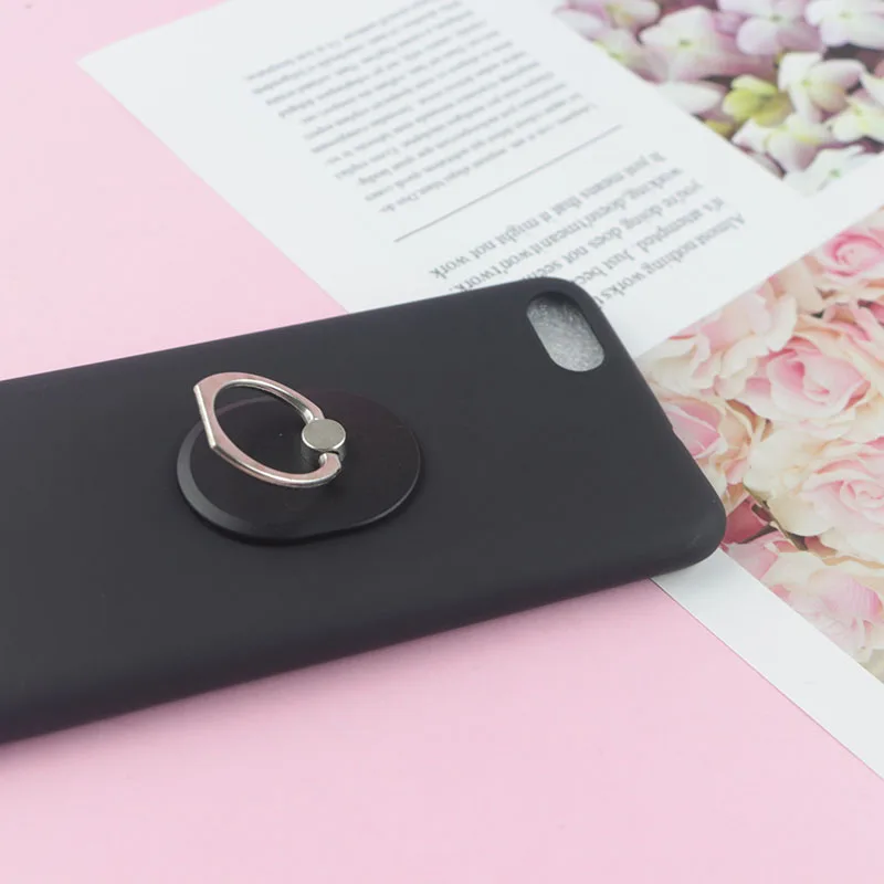 С подставкой-держателем в виде кольца чехол для iPhone 11 12 Pro Max 7 Plus X XR XS Plus/6/6s/8 5 5s SE 4S