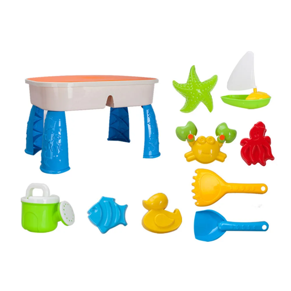 9PCS Water Playing Toy Children's space toy sand suit beach table Sand Clay Mold Digging Shovel Tools Portable Beach Toys | Игрушки и