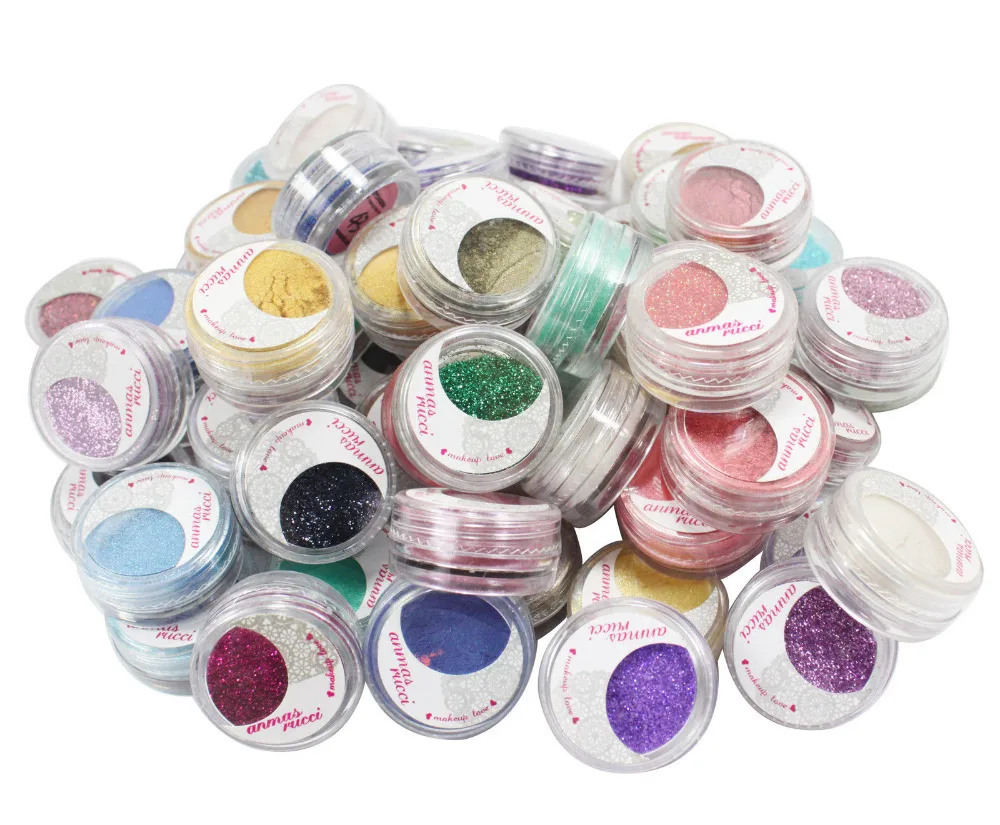 70 шт. тени для век разные цвета|cosmetic wallet|cosmetic mixsheets gold |