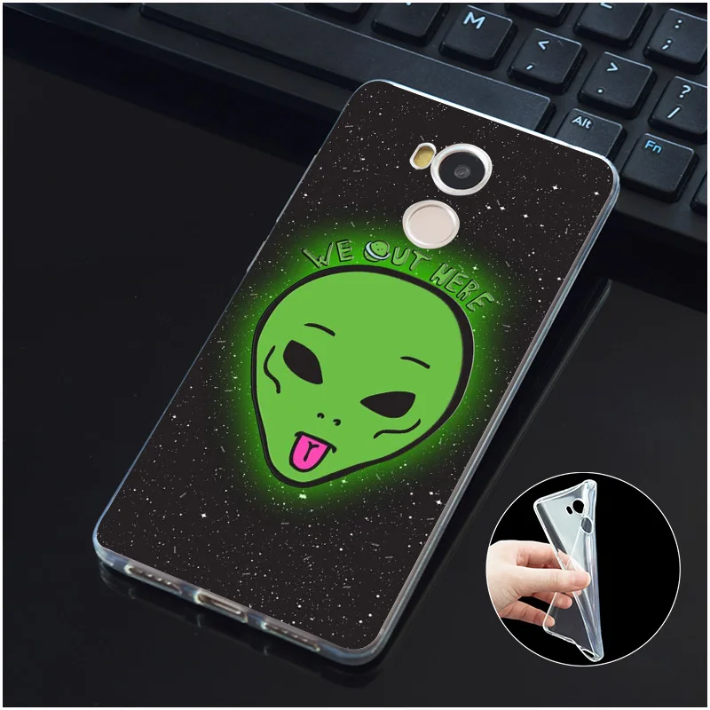 DREAMFOX M374 Alien Мягкий ТПУ силиконовый чехол для Xiaomi Redmi Note 3 4 5 Plus 3S 4A 4X 5A Pro Global |