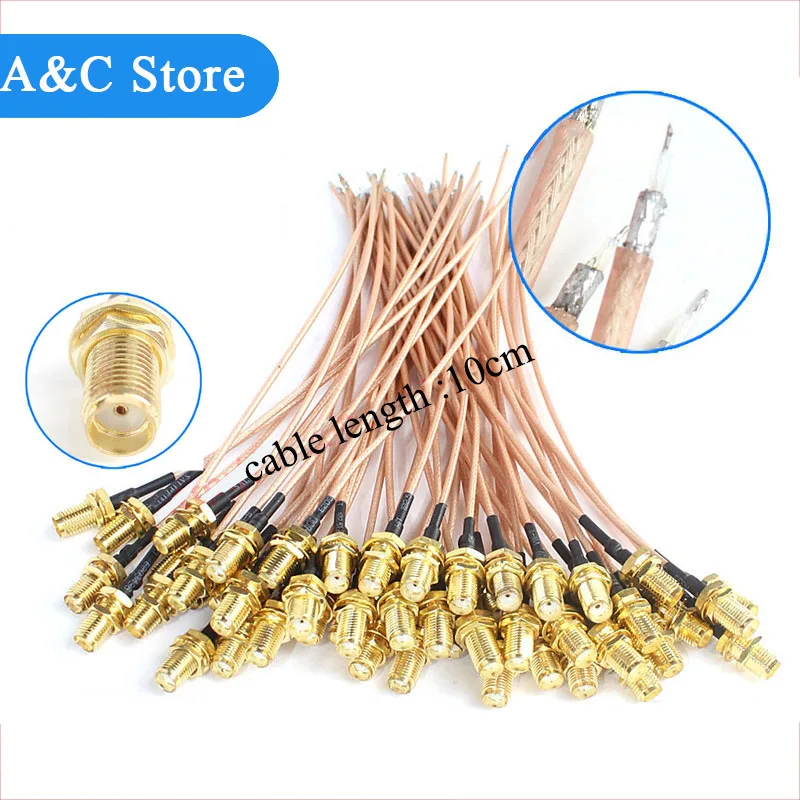 Коаксиальный антенный кабель sma мама 50 Ом M17 93 RG178 Coax Pigtail RF штекер 16 футов