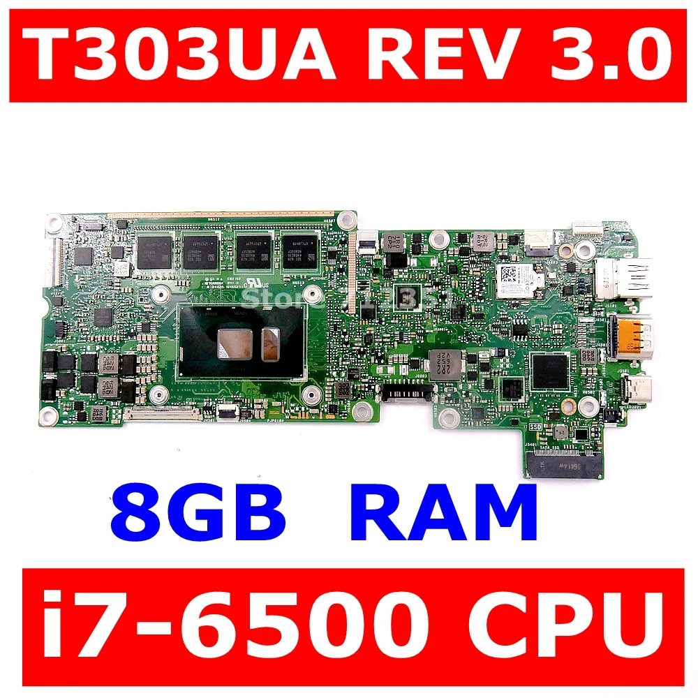 T303UA материнская плата I7 6500 Процессор 8 Гб Оперативная память для ASUS Transformer 3 PRO T303U