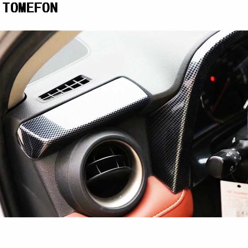 TOMEFON 17 шт. для Toyota RAV4 RAV 4 2014 ABS углеродное волокно краска Передняя панель