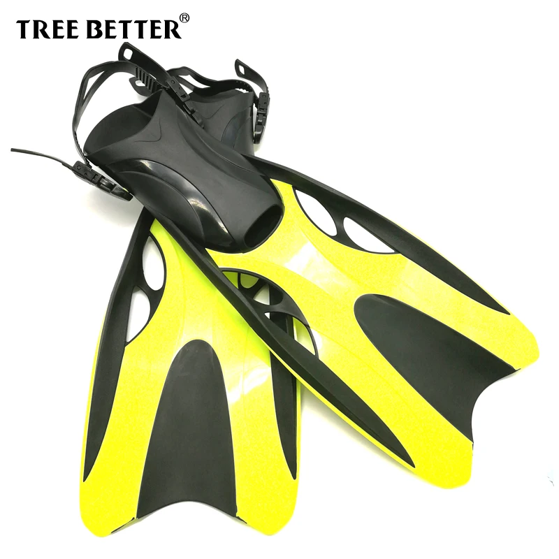 Дерево лучше открытый каблук плавательных плавников для взрослых Сноркелинг