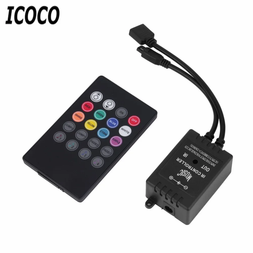 ИК контроллер ICOCO для музыки 12 В 2 А 20 клавиш|music ir controller|led music controllerremote control for |
