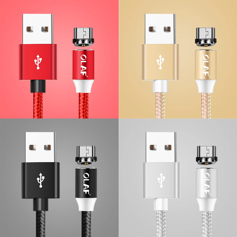 Магнитный кабель OLAF Micro usb type C адаптер быстрой зарядки Micro USB type-C магнитное зарядное устройство usb C для iphone huawei samsung xiaomi