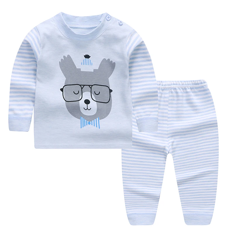 Цветной хлопковый осенний костюм для маленьких девочек 2|Нижнее белье пеленки и