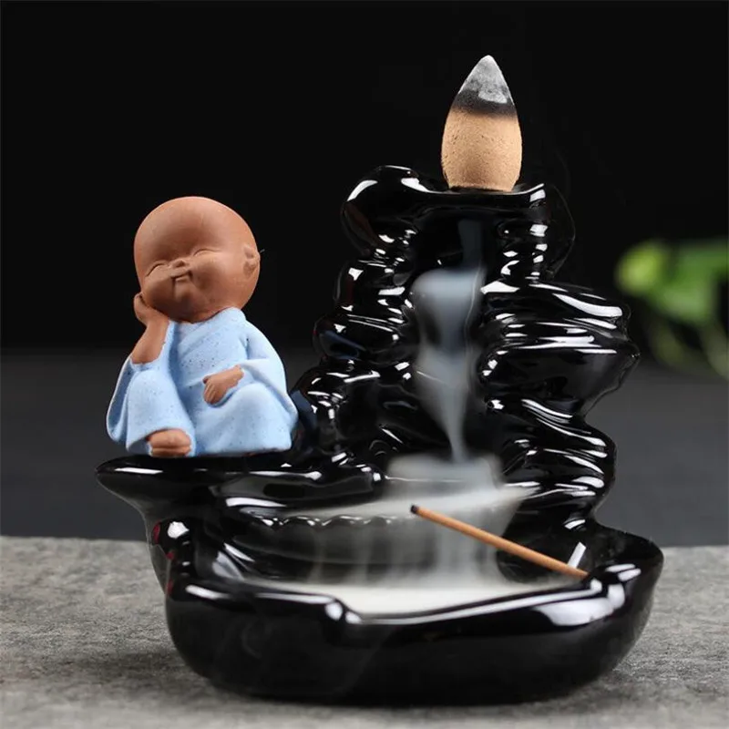 Керамическая курильница Little Monk держатель для ароматических палочек с обратным
