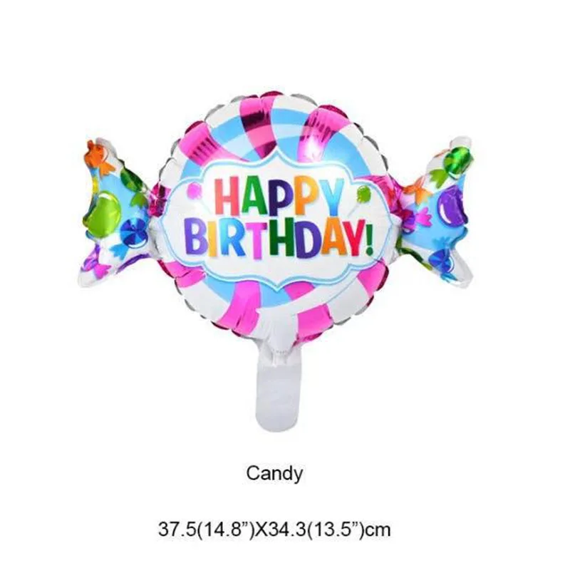 4 шт. мини воздушные шары из фольги Globos для маленьких мальчиков воздушные шары 1th детская коляска мяч для девочки на день рождения надувные вечерние детские украшения - Цвет: candy