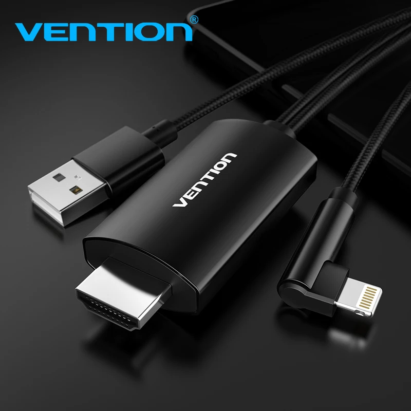 Vention 8 Pin to HDMI Converter 1080P USB Cable for iPad Support HDTV TV Digital AV Adapter iPhone X 7 6S Plus IOS | Электроника