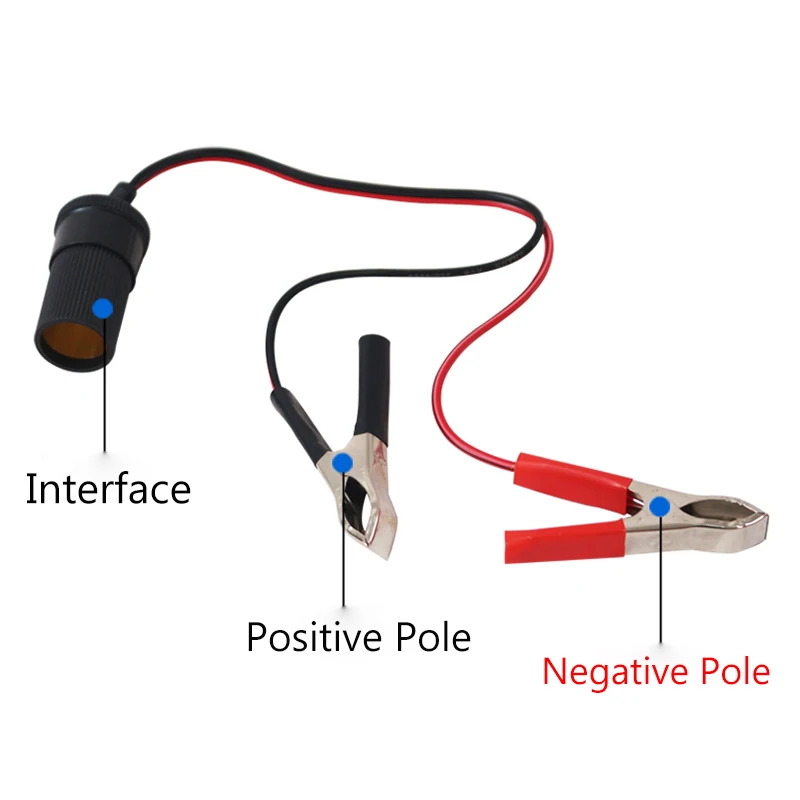 OVERE 1 шт. автомобильный зажим кабель батареи переменного в прикуриватель