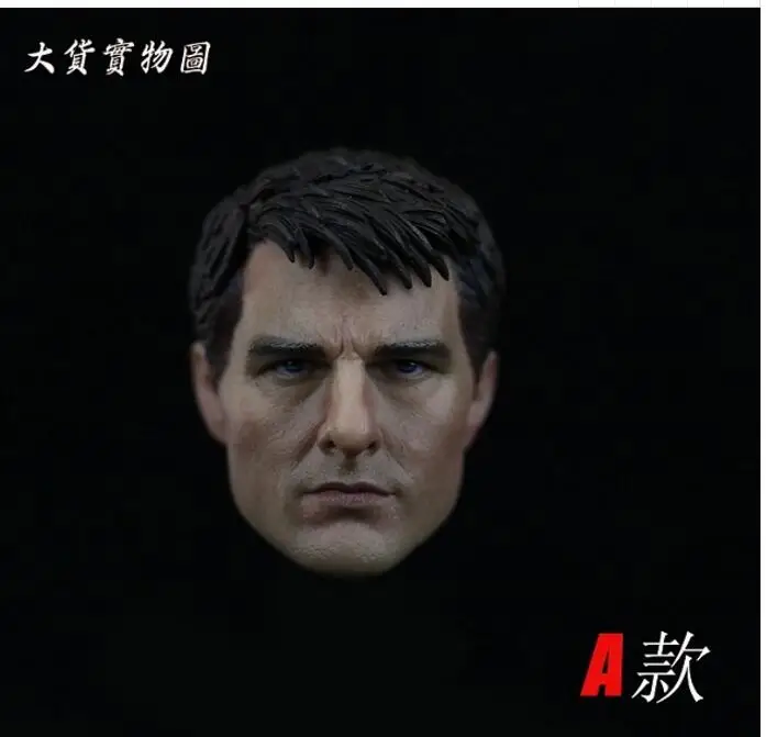 1/6 Том Круз голова лепить край завтрашнего дня/горячие игрушки Phicen фигурка - Цвет: A