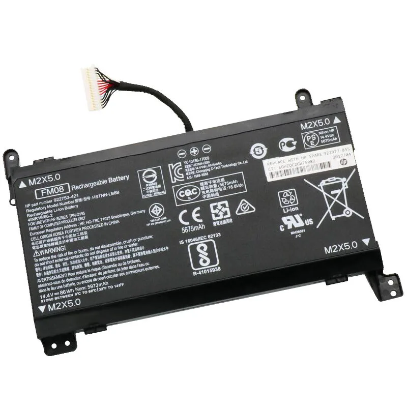 Батарея для ноутбука GZSM FM08 HP HQ-TRE 922976-855 TPN-Q195 Omen 17-an014ng 922752-421 922753-421 HSTNN-LB8A батарея |