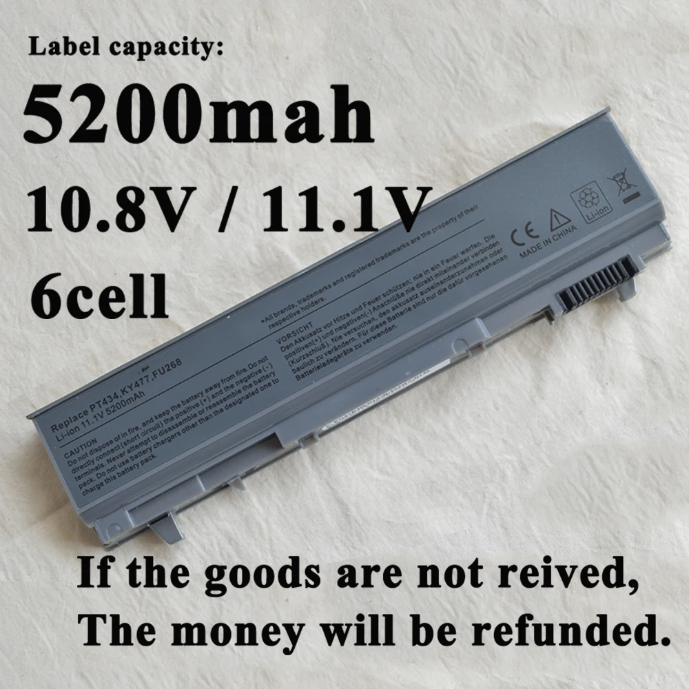 6 ячеечный Аккумулятор для Dell Latitude M6400 M6500 1M215 W0X4F PT434 W1193 KY477 U844G PT436 PT437 KY265 KY266 KY268