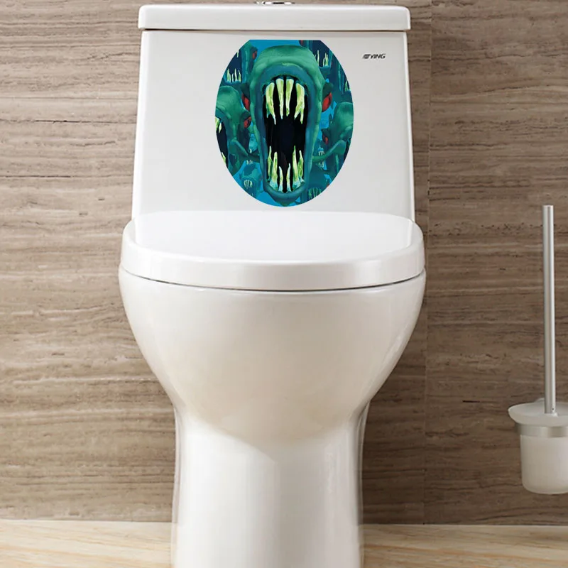 Креативные страшные съемные наклейки домашняя наклейка для ванной комнаты