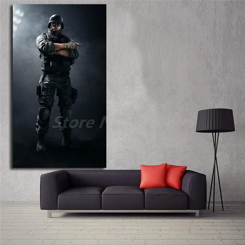 Фоны ФБР спецат термита Tom Clancy's Rainbow Six осада художественные плакаты на холсте