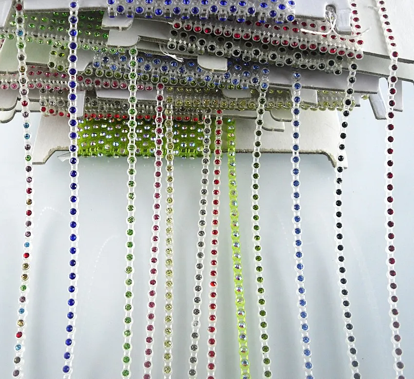 SS6 класс Хрустальное стекло 2 мм Стразы прозрачные пластиковые чашки одежды обувь