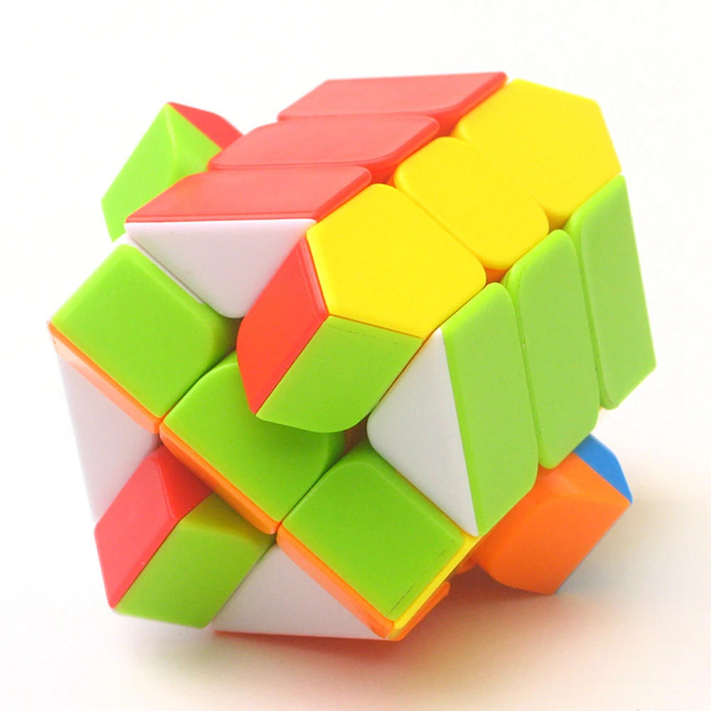 BabeLeMi без наклеек Красочный 3x3x3 скошенный Фишер скоростной волшебный куб