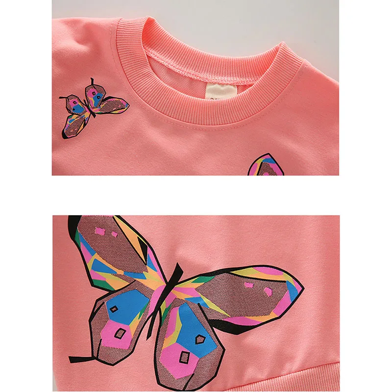 Детский спортивный костюм футболка с принтом и штаны на Возраст 4 12 лет|girls sport